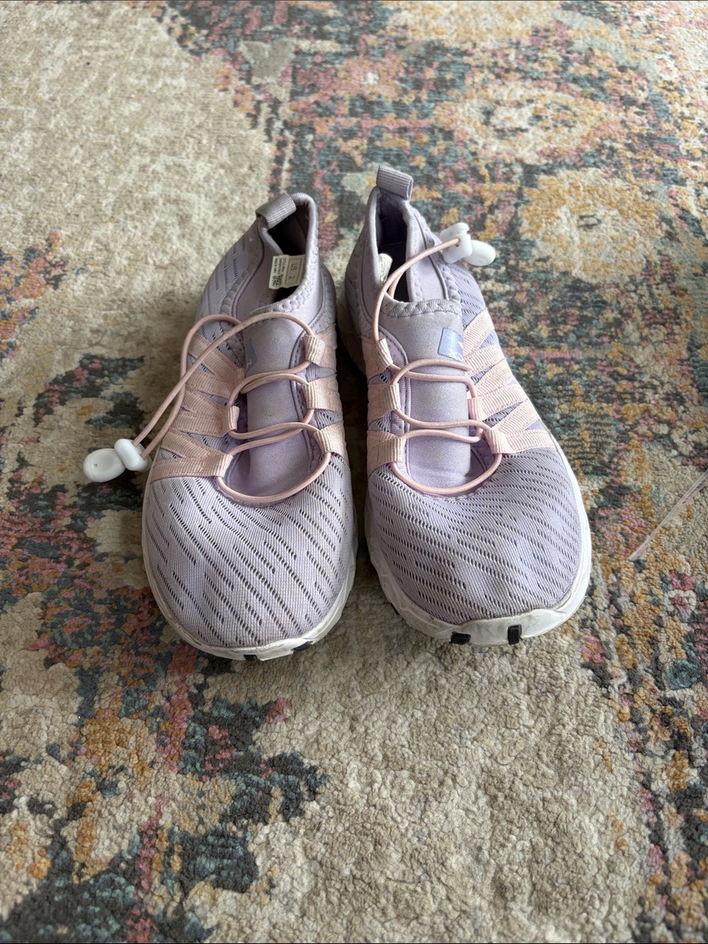 Light Lavender Kis's Slip-On Athletic Sneakers